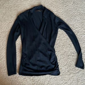 The Limited Merino wool Wrap Sweater
